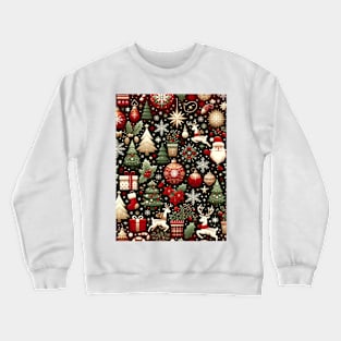 Winter Whimsy: A Festive Fabric of Joy Crewneck Sweatshirt